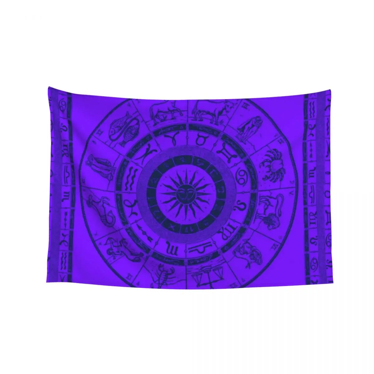 

Vintage Zodiac and Astrology Chart In Nightshade Purple Tapestry Wallpaper Bedroom Bathroom Decor Carpet On The Wall Tapestry