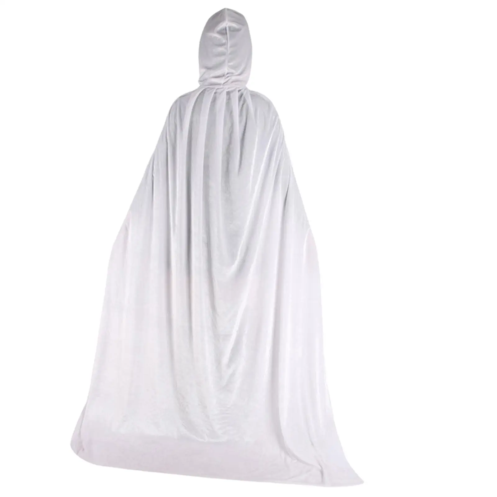 Kids Long Hooded Cloak Velvet Cape for Halloween Party Cosplay Fancy Dress Photography Accessory