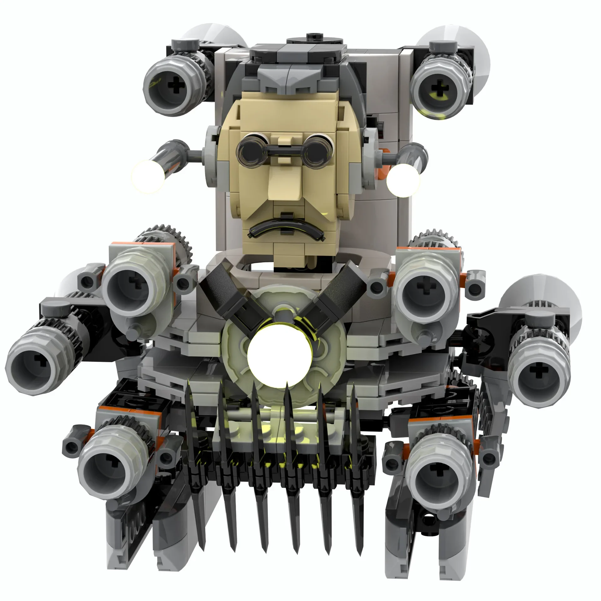 

Улучшенный Туалет MOC Skibidi, улучшенный туалет, король, коллекция, Ученая камера, модель динамика, украшение, кирпич, игрушка для детей, подарок на день рождения