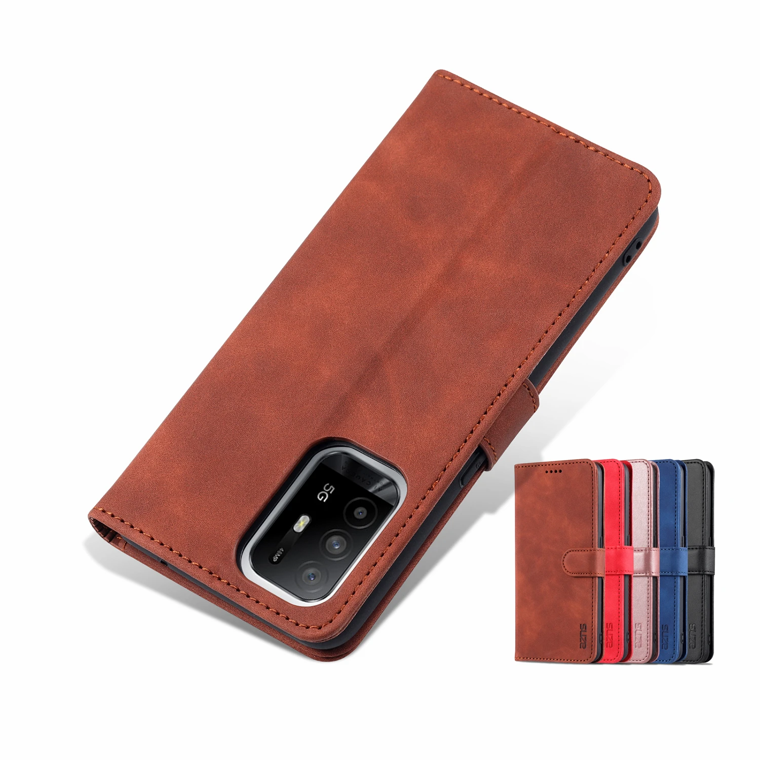 

Высококачественный чехол с откидной крышкой для OPPO A94 5G A95 5G Pu кожаный чехол для телефона защитный чехол с закрывающим ремешком AZNS