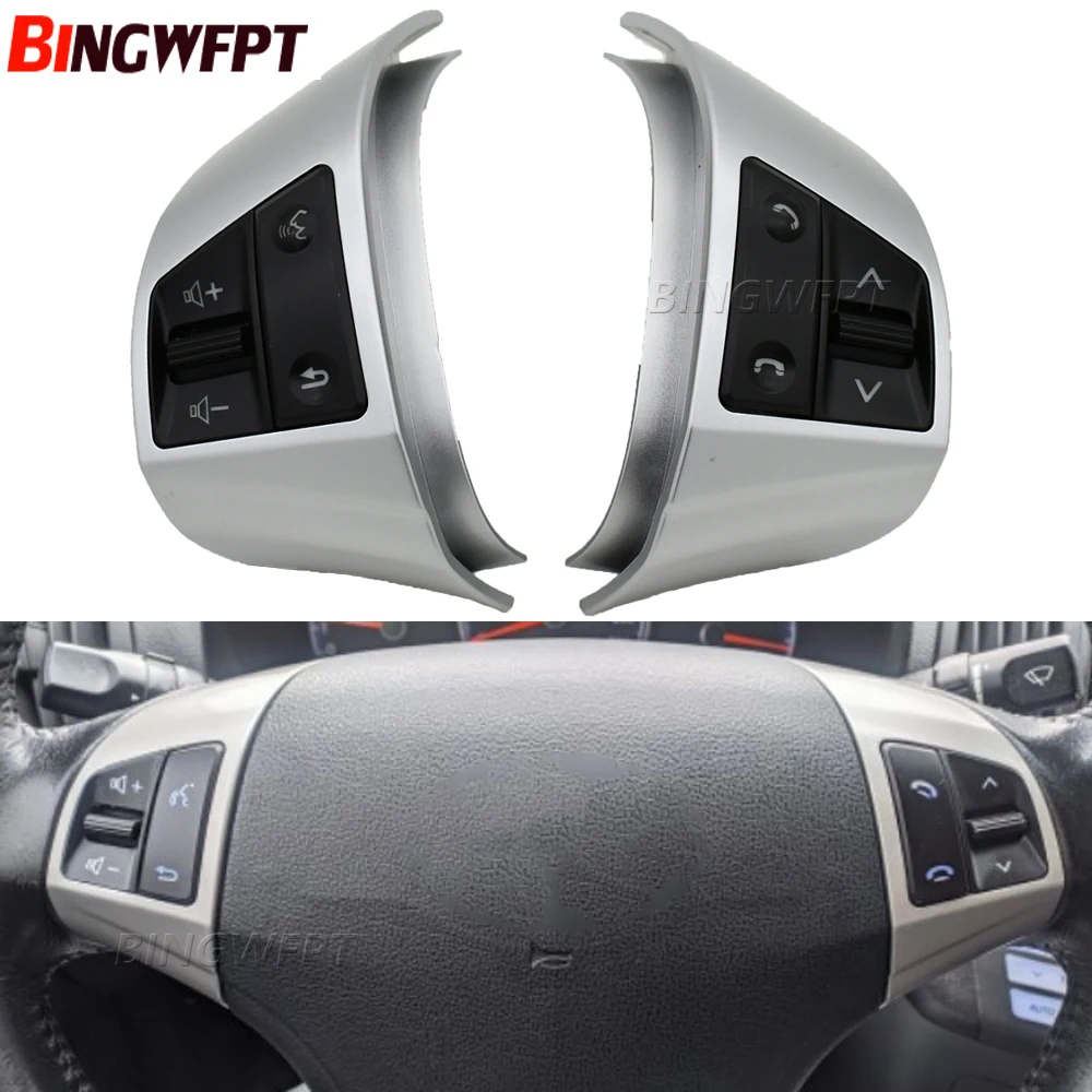 BlueBacklight Bluetooth Audio przełącznik regulacji głośności 8 klawiszy dla Hyundai Elantra HD 2008-2010 wielofunkcyjne przyciski na kierownicy