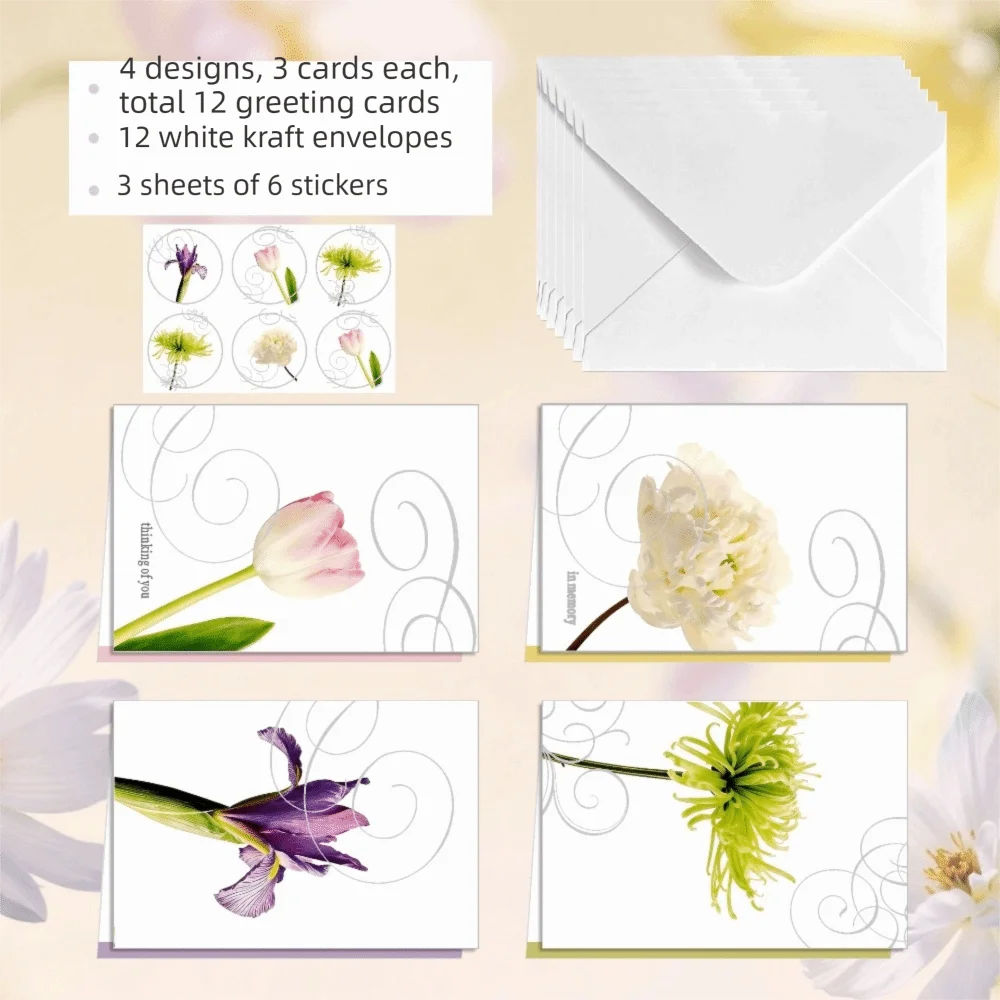 Greeting Cards Blank Greeting Cards Smooth Writing Paper Handmade Blank Note Cards Matching Envelopes Eco Friendly