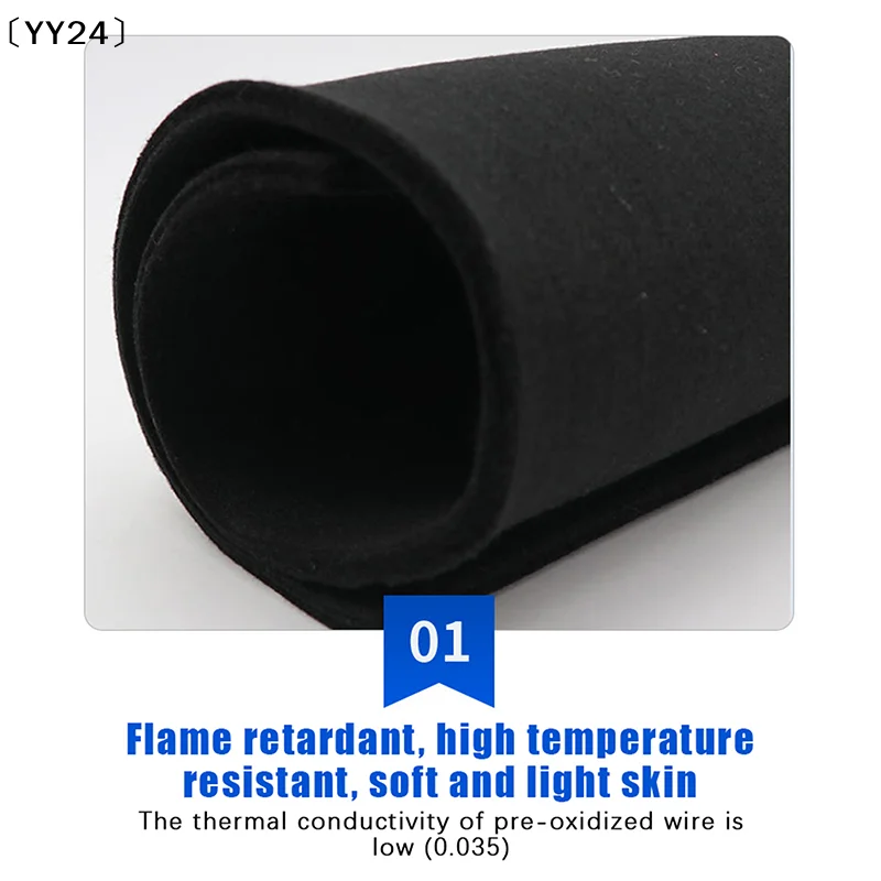 Picture 6: 1/2/3Pcs Fireproof Pad Black Welding Protective Blanket Insulation Pad High-Temperature Pad 5mm 30*20cm Fireproof Durable〔YY24〕