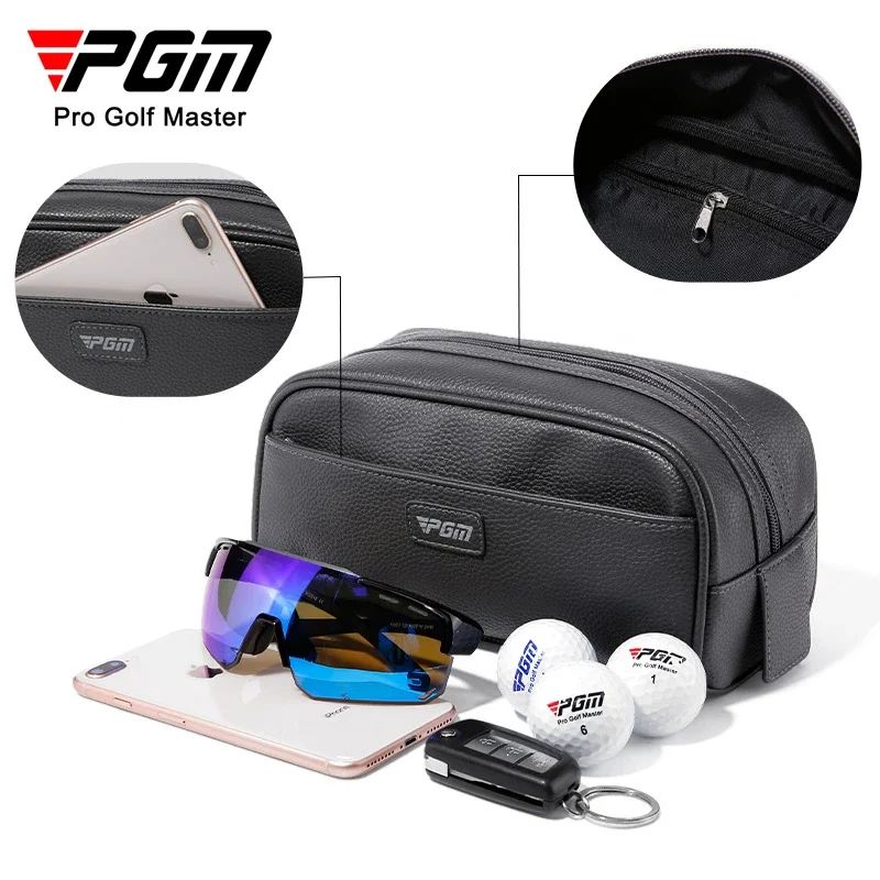 PGM Men's Golf Handbag Large Capacity Storage Bag Black SOB012