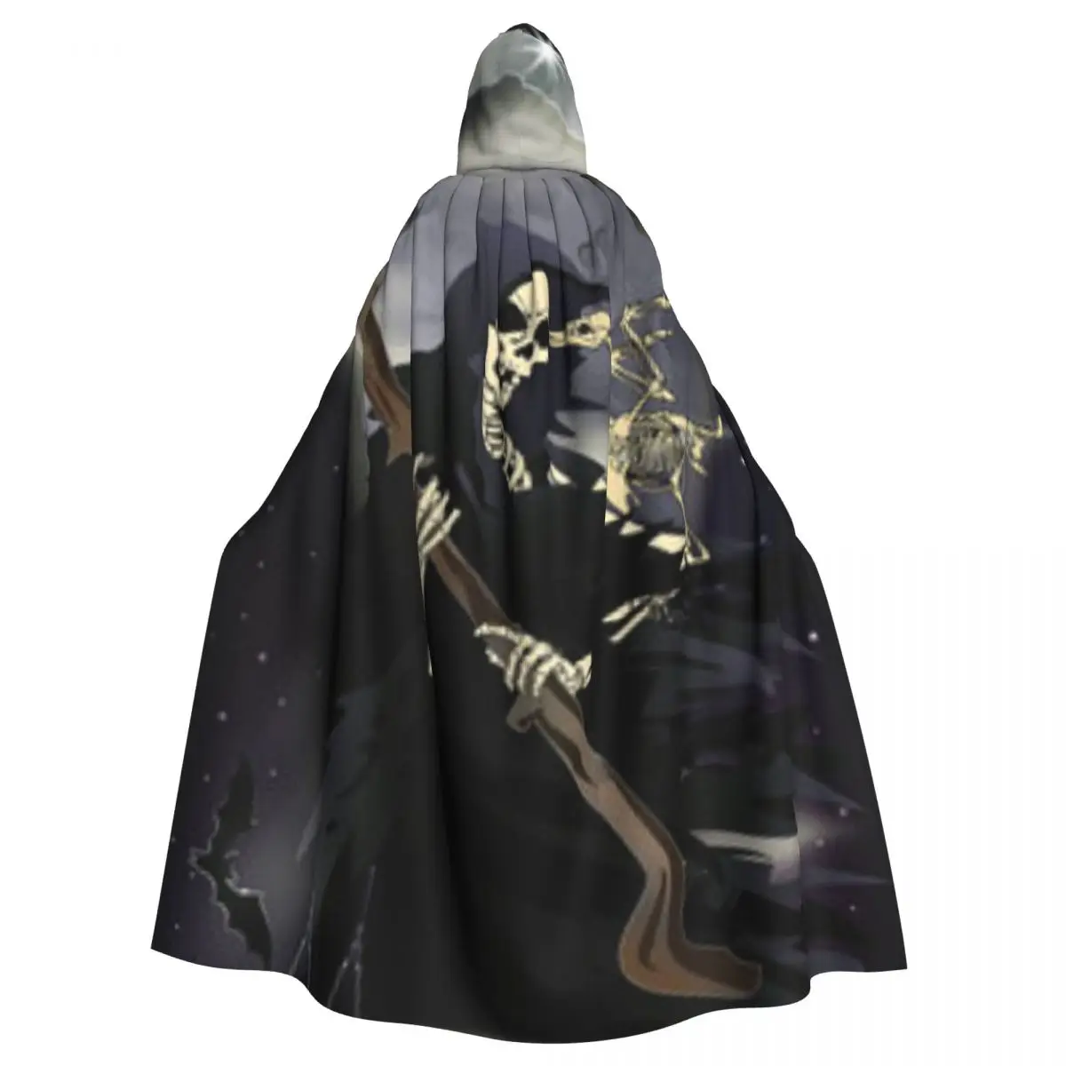 

Grim Reaper Cloak Hooded Cosplay Costume Halloween Adult Long Party Cape