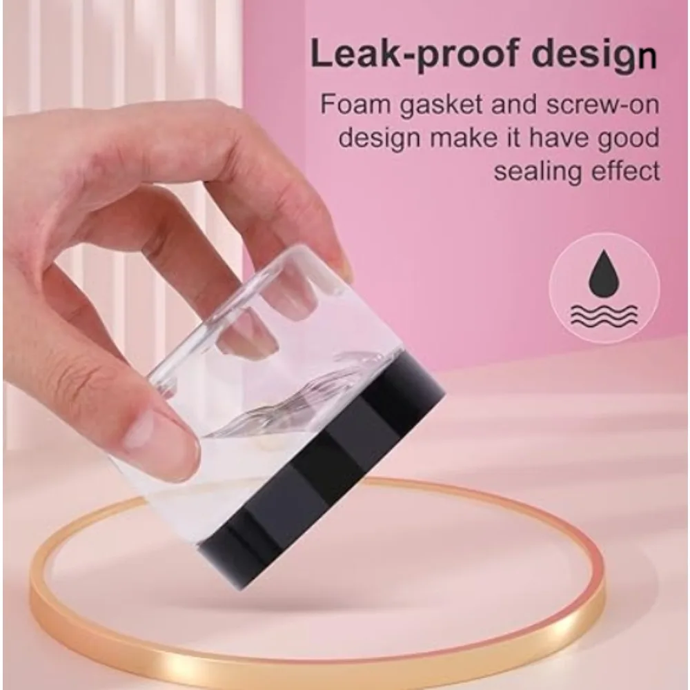 20PCS 5/10g Kunststoff Gesicht Creme Jar mit Deckel Auslaufsicher Reise Tragbare Kosmetische Probe Töpfe Shampoo spülung Container Fläschchen