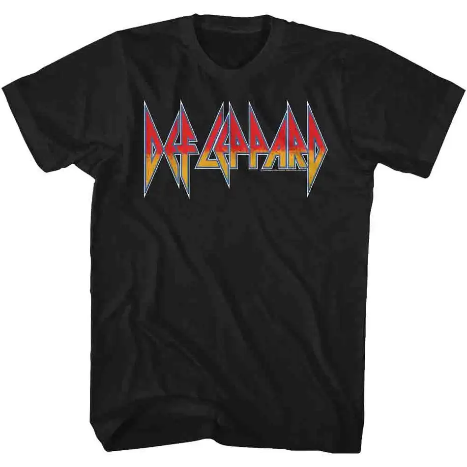 Def Leppard T-shirt Men Women Pure Cotton Oversized Casual Loose Short Sleeve Streetwear Rock Band Graphic Journey Merch Top Tee