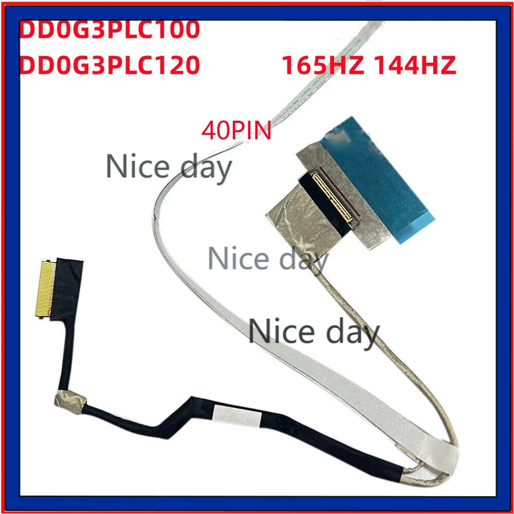 

New Laptop LCD FHD Cable For HP Pavilion Gaming OMEN 8 TPN-Q278 15-FA 15-FB DD0G3PLC100 120 165Hz 144Hz 40pin