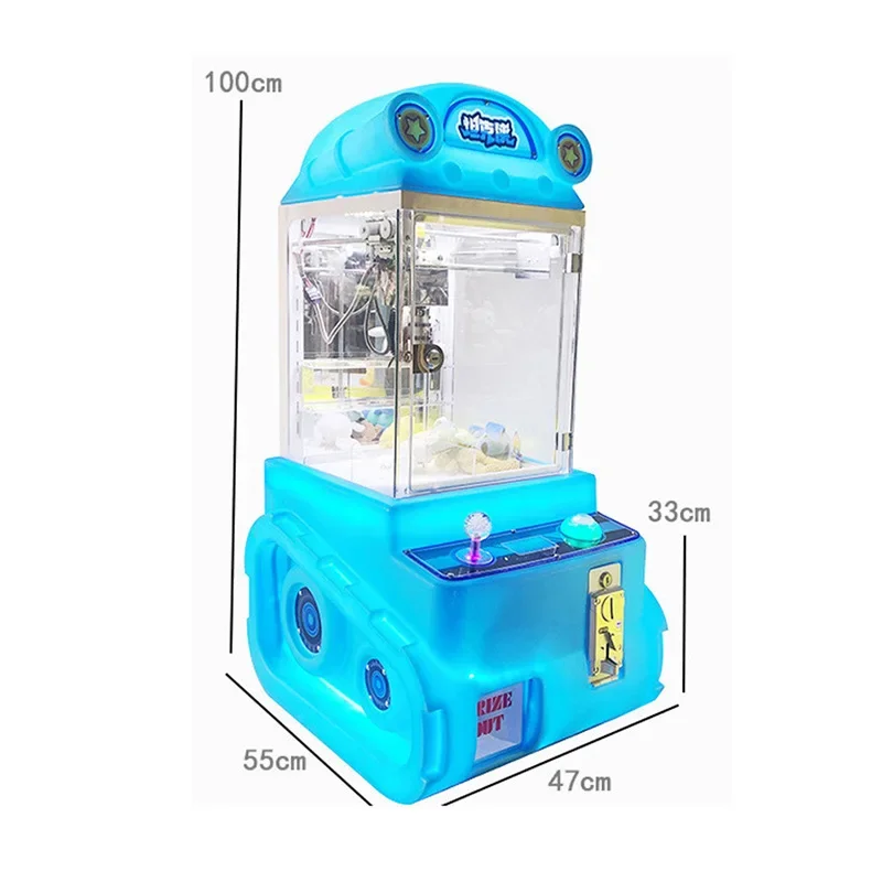 Small Premium Home Use Claw Machine Mini Tank Keychain Gift Doll With Coin Payment Method