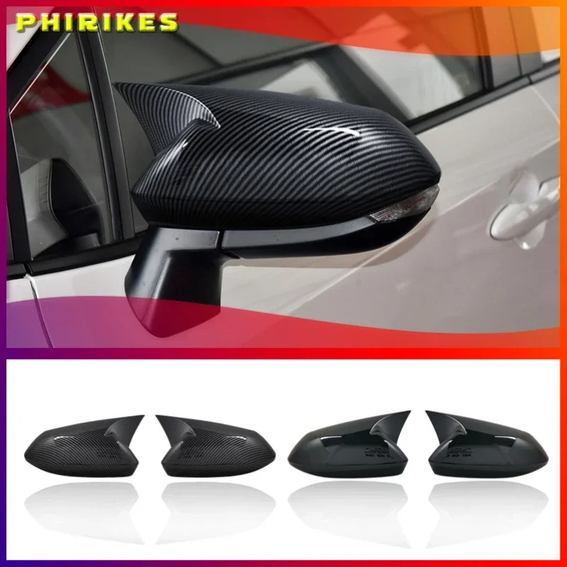 

For Toyota Corolla 2019 2020 Car Side Wing Mirror Cover Rear-View Caps Black high quality types