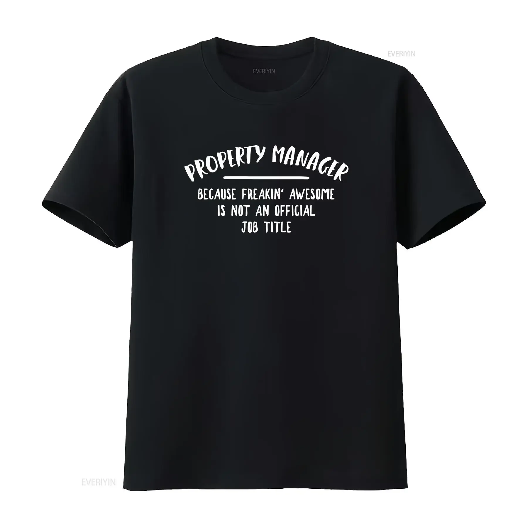 Funny Property Manager T Shirt  vintage Washed Versatile Slightly Breathable Soft fashion Top For Everyday Wear streetwear