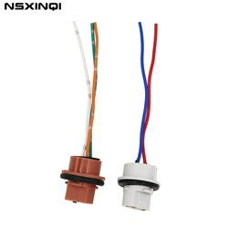 NSXINQI 2pcs T20 7440 W21W 7443 W21/5W Original Car Socket Bulb Holder Auto Lamp Adapter Connector LED Parking Side Light Wiring