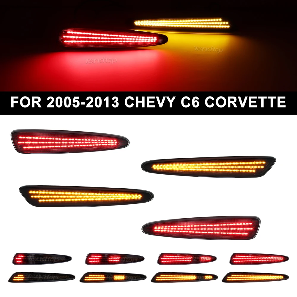 

LED Front Bumper Side Marker Light Side Marker Bumper Lamps Bulb For Chevrolet Chevy Corvette C6 2005-2013