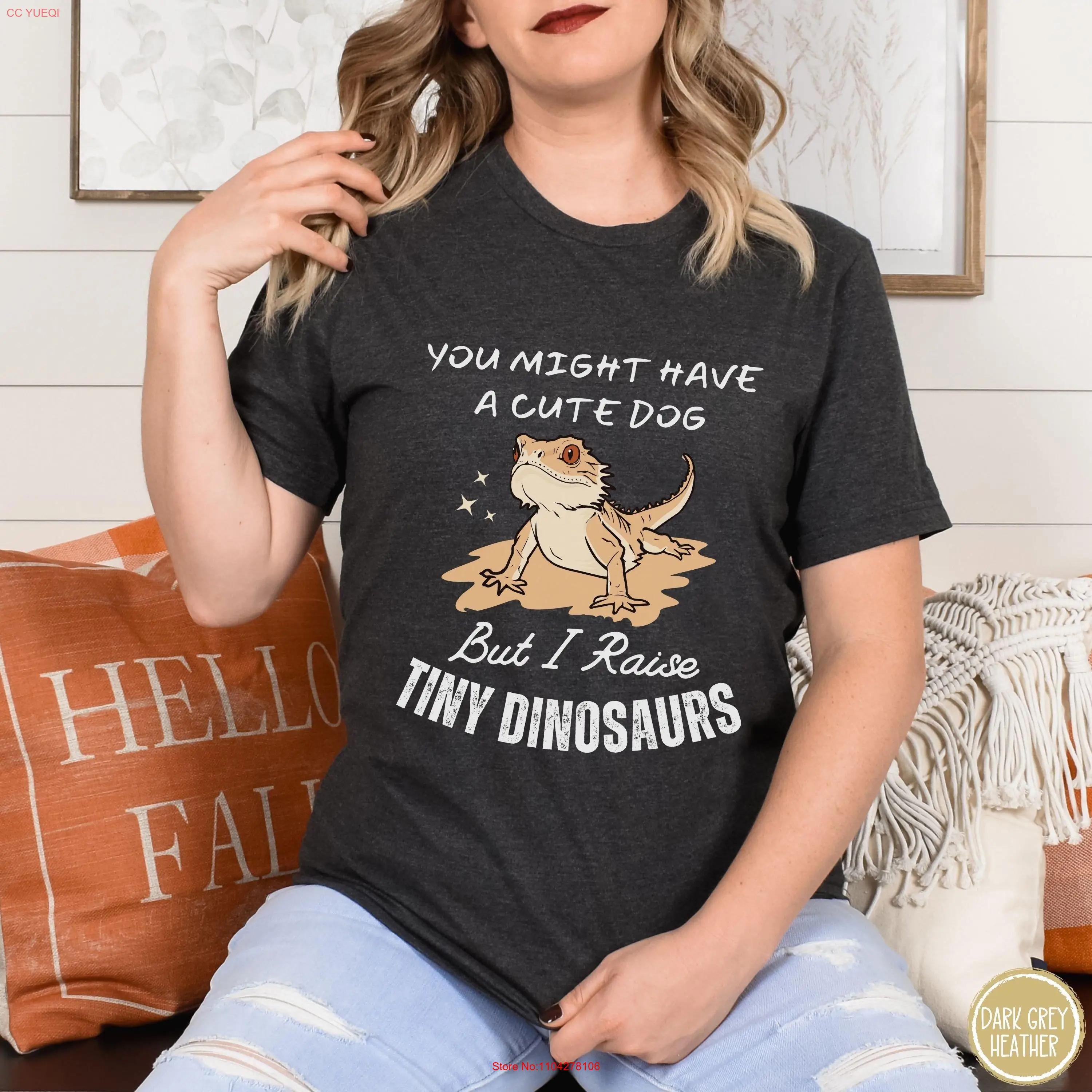 You Might Have a Cute Dog But I Raise Tiny Dinosaurs T Shirt Bearded Dragon Owner Funny Reptile Lover Beardie Mom Lizard