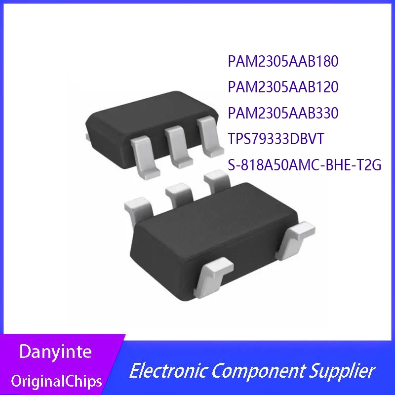 New  10PCS/LOT    PAM2305AAB180  PAM2305AAB120 PAM2305AAB330 TPS79333DBVT  TPS79333DBVR PHUI PHU1  S-818A50AMC-BHE-T2G   SOT23-5