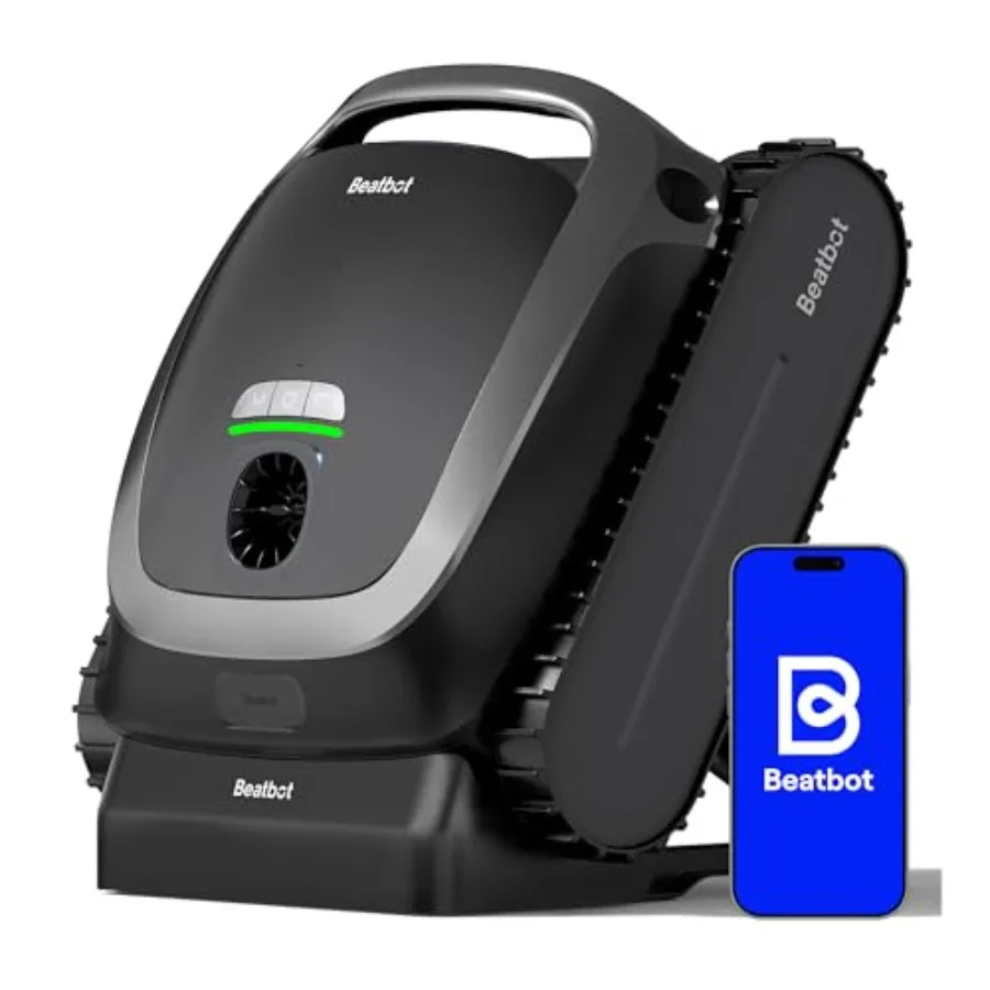 

AquaSense Cordless Robotic Pool Vacuum Cleaner - Intelligent Path Optimization Cleans Floor Walls and Waterline - Suitable for