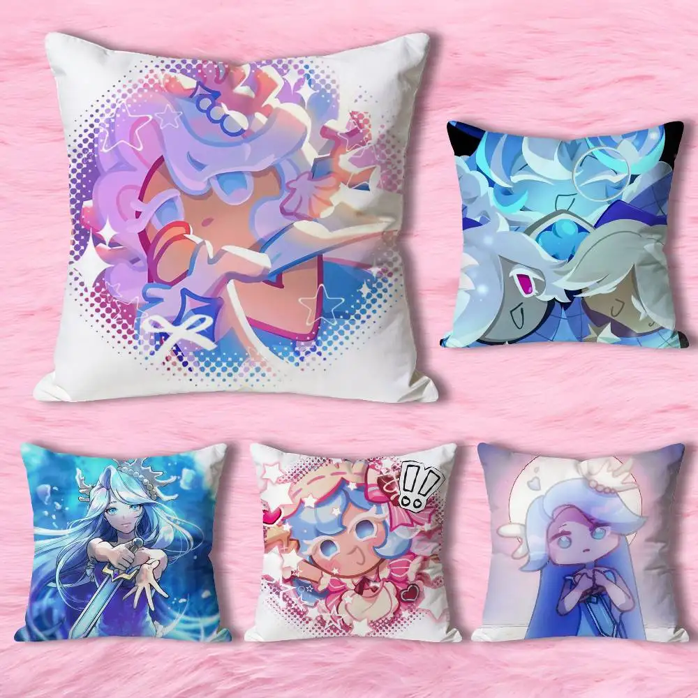 

S-Sea F-Fairy Cookies Anime Celebrity Merchandise All-Match Printed Pillow Case Sofa Car Office Room Decoration Protector