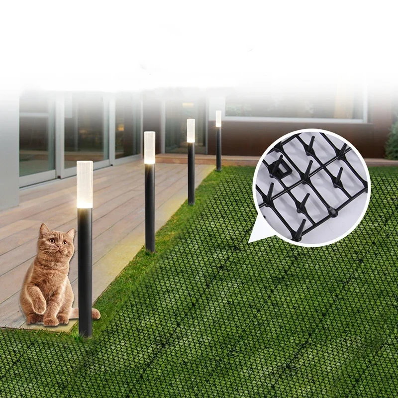 Garden Protective Anti-Cat Net Plastic Thorn Preventing Cat Mat No Hurt to Pets Durable Mesh Anti Pet Protection Netting