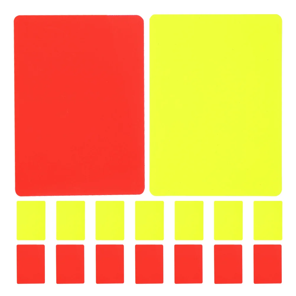 

16 Pcs Referee Card Multi-function Kit Football Match Cards Red Yellow for Soccer Profession