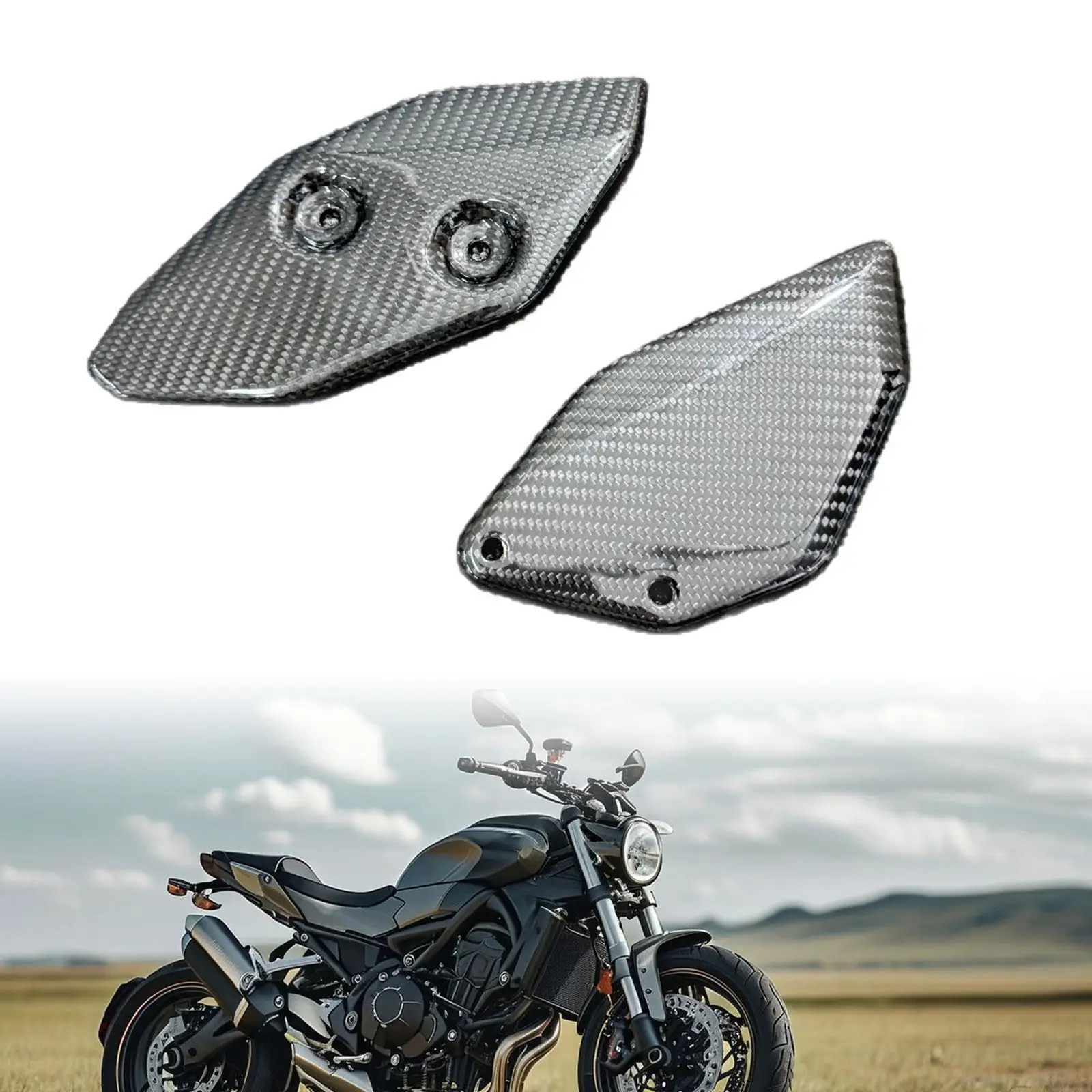 

Защитная накладка на заднюю часть мотоцикла из карбона для Yamaha YZF-R3, YZF-R25, MT-03 – прочный протектор для подножки