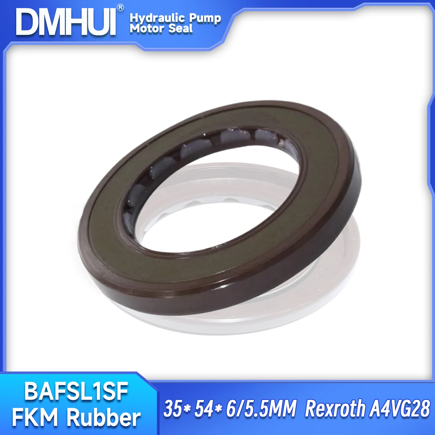 

DMHUI Hydraulic Pump Oil Seal 35x54x6/5.5mm, Motor Spare Part with Frame BAFSL1SF Type for Rexroth/A4VG28 ISO 9001:2008