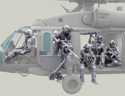 1:35 Scale Die-cast Resin Special Forces Soldiers 7 Character Scenes Need To Be Assembled And Colored By Themselves