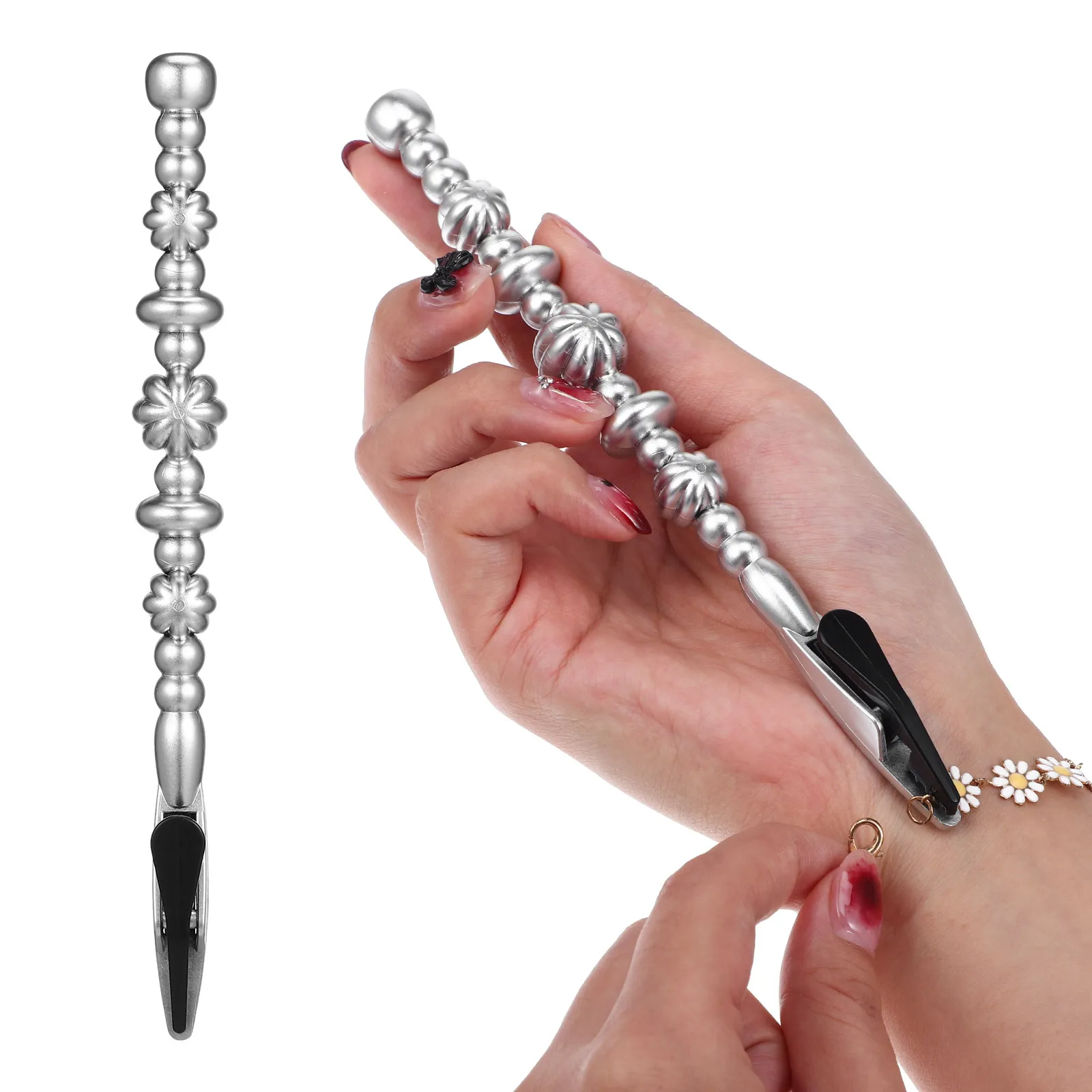 

Bracelet Helper Gold Tone Clip for Fastening Bracelets Watches Easy Clasp Tool Jewelry Hand Assistance