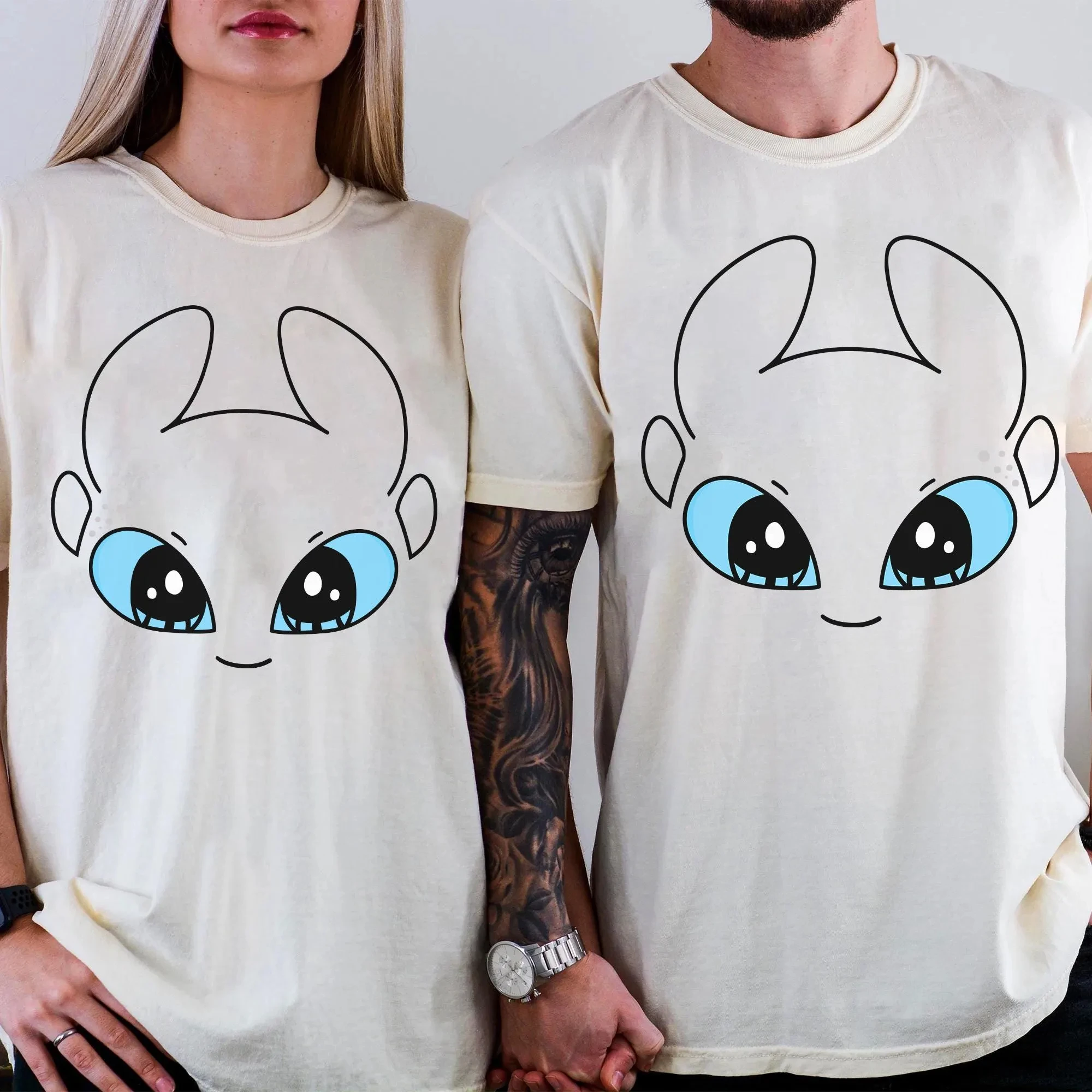 "كيف تدريب تنينك" تي شيرت كبير الوجه بدون أسنان وخفيف الرأس بدون أسنان تي شيرت تنين، زي ديزني لاند