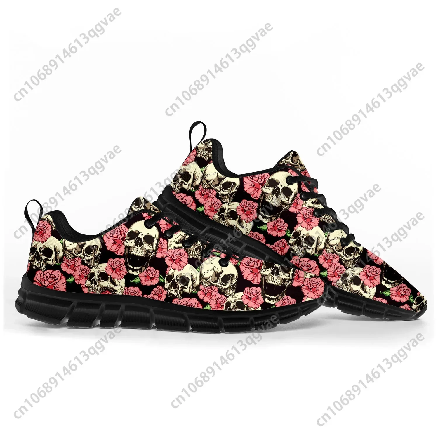 Skull Pop Hot Fiery Sports Shoes Mens Womens  Sneakers Casual Custom High Quality Couple Shoes Black