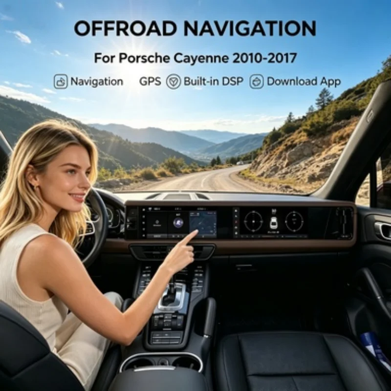 For Porsche Cayenne 2010~2017 GPS Navigation Car Radio Android Multi-Screen Interaction Display Video Stereo Receiver Head Unit