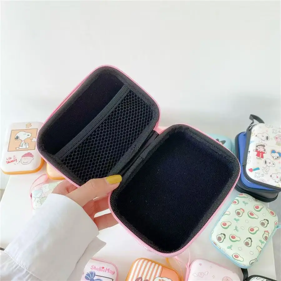 Hello Kitty Portable Storage Box, Kuromi Storage Bag, Pochacco Data Cable Charger Travel Storage Coin Purse Protective Case Gift view 3