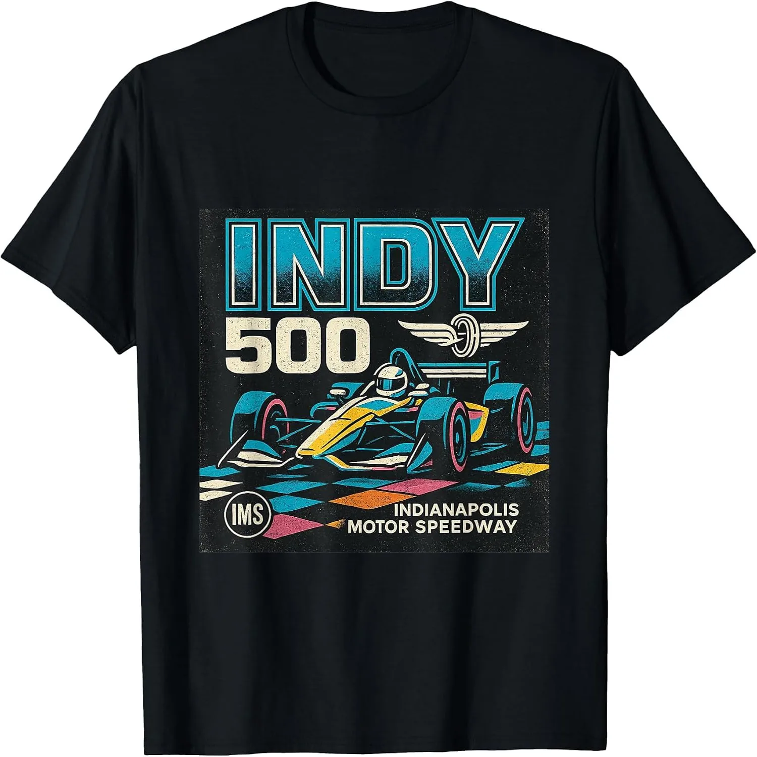 Indy 500 Vintage Race Car Art T-Shirt
