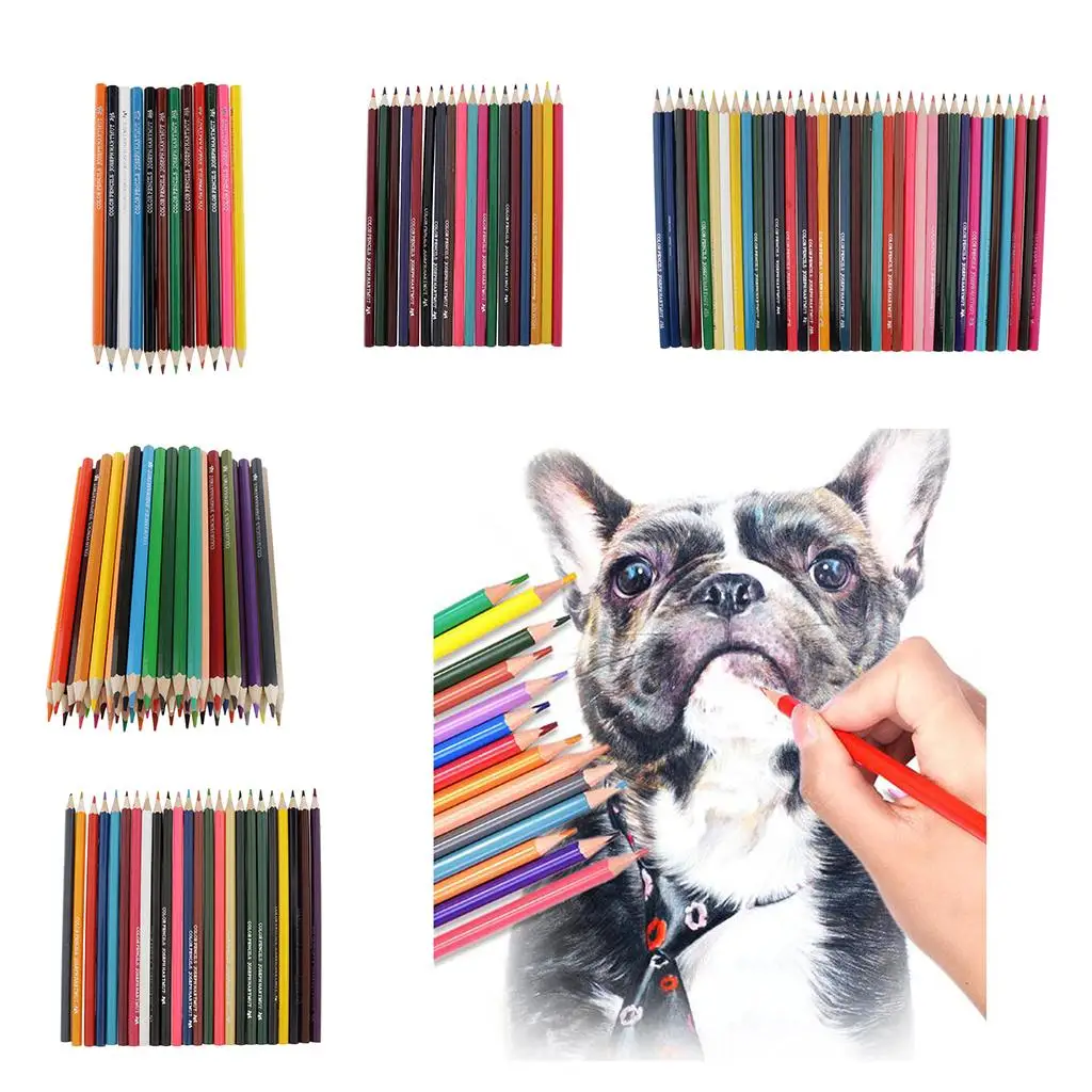 Professional Oil Based Pencils 12/1/36/4 Soluble Colored Pencils