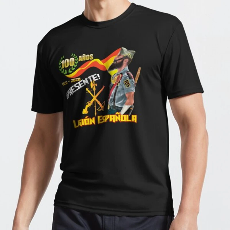 100 Years Centennial Spanish Legion -Tercio De Extranjeros Men T-Shirt Short Sleeve Casual 100% Cotton Harajuku Tshirt