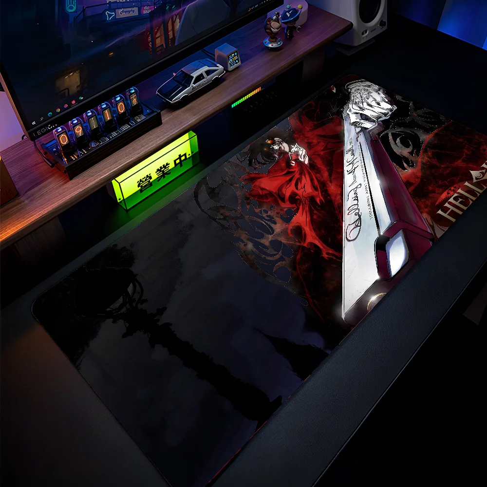 Imagem -02 - H-hellsing Anime Mouse Mat com Pad Acessórios para Jogos Stitch Padding Mat Prime Gaming hd Cool Xxl