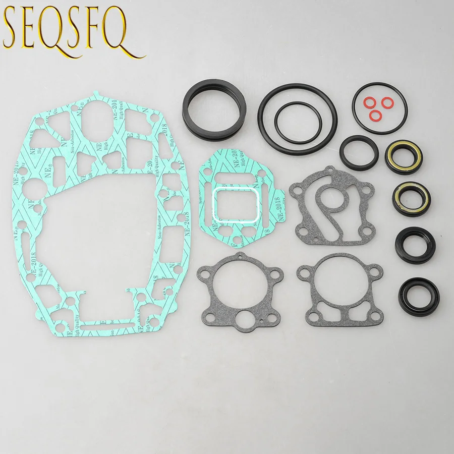 6H4-W0001-20 Gear Box Gasket Kit For Yamaha Outboard Motor 3 Cyliner Lower Unit Seal Kit 18-2792 40HP Replaces 6H4-W0001-21 view 6