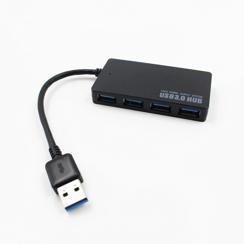 USB 3.0 Hub 4 พอร์ตตัวแยกส่วนขยายขนาดกะทัดรัดบางความเร็วสูง