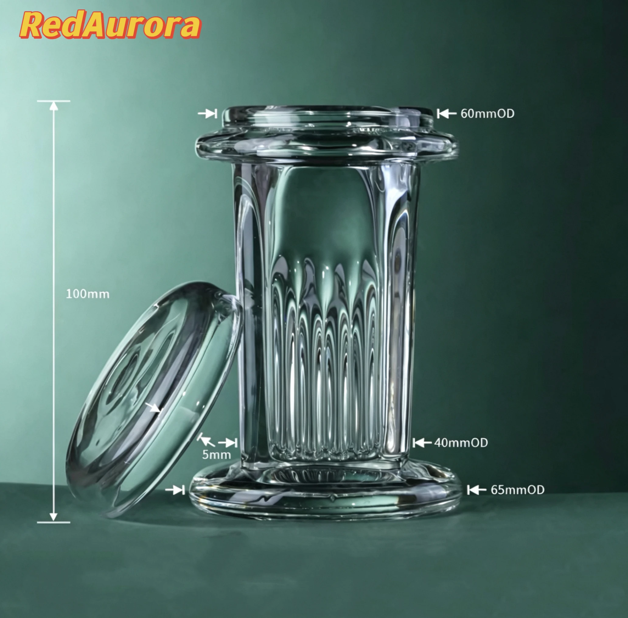 Staining Cells Glass Dyeing Tank Round Staining Tank For Up To 5 Microscope Slides Thick Walls With Cover-SYNTHWARE
