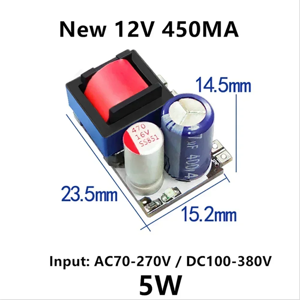 1PC AC-DC Precision Buck Converter: 220V to 5V 700mA, 12V 400mA, 10V 300MA, 3W-10W step down Transformer power supply module