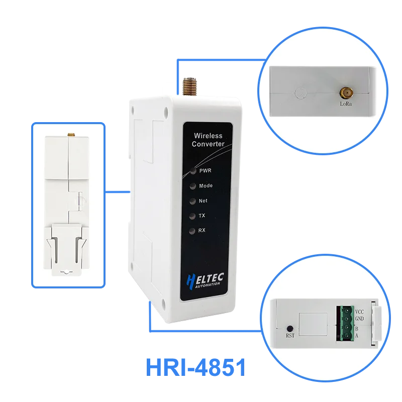 Heltec RS485 Modem Modbus  SX-1262 LoRa/LoRaWAN, Ethernet, LTE DTU