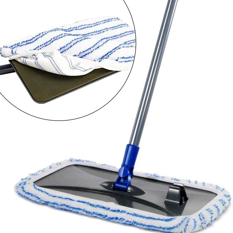 3pcs Flat Mop Pad Reusable & Washable Mop Refills For Wet & Dry Use, Dust Mop For Hardwood Laminate Tile Ceramic Cleaning Tool