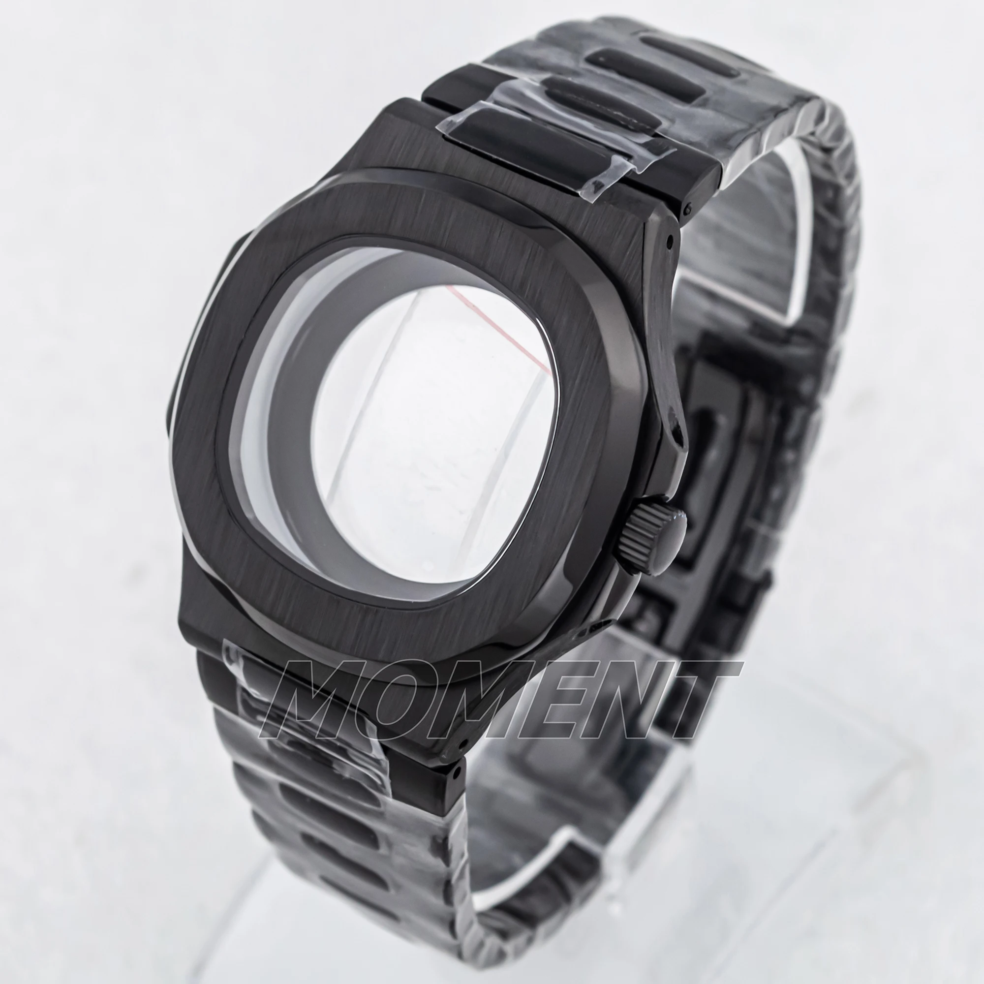40mm NH35 Case Square Silver Stainless steel Strap Waterproof for NH35 NH36 NH38 Movement 30.5mm Dial Nautilus Gold Watch Case