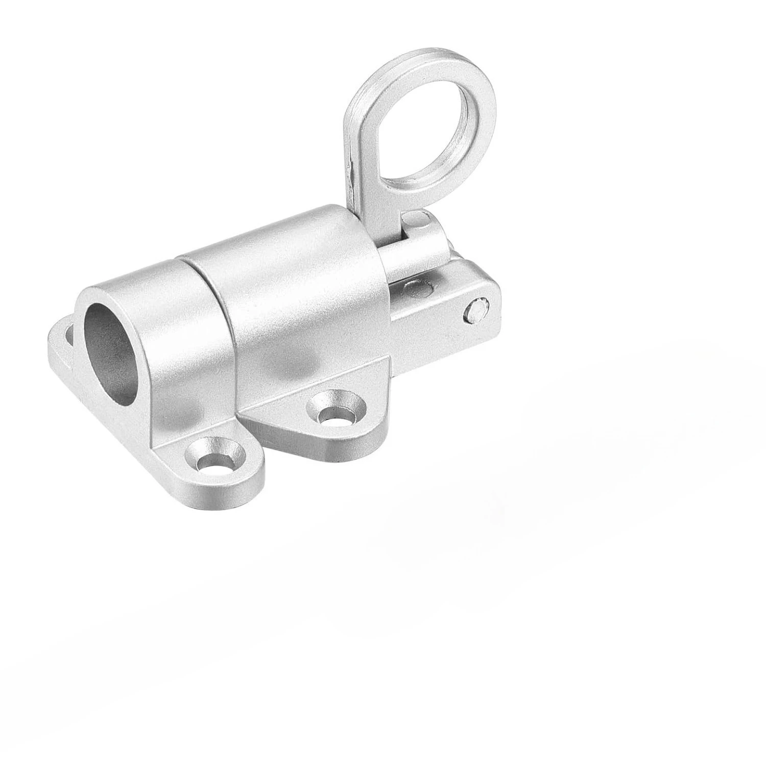 1-4PC Self-Locking Spring Gate Latch Aluminum Alloy Safety Bolt Lock for Wooden Fence Pool Gate Cabinet Window