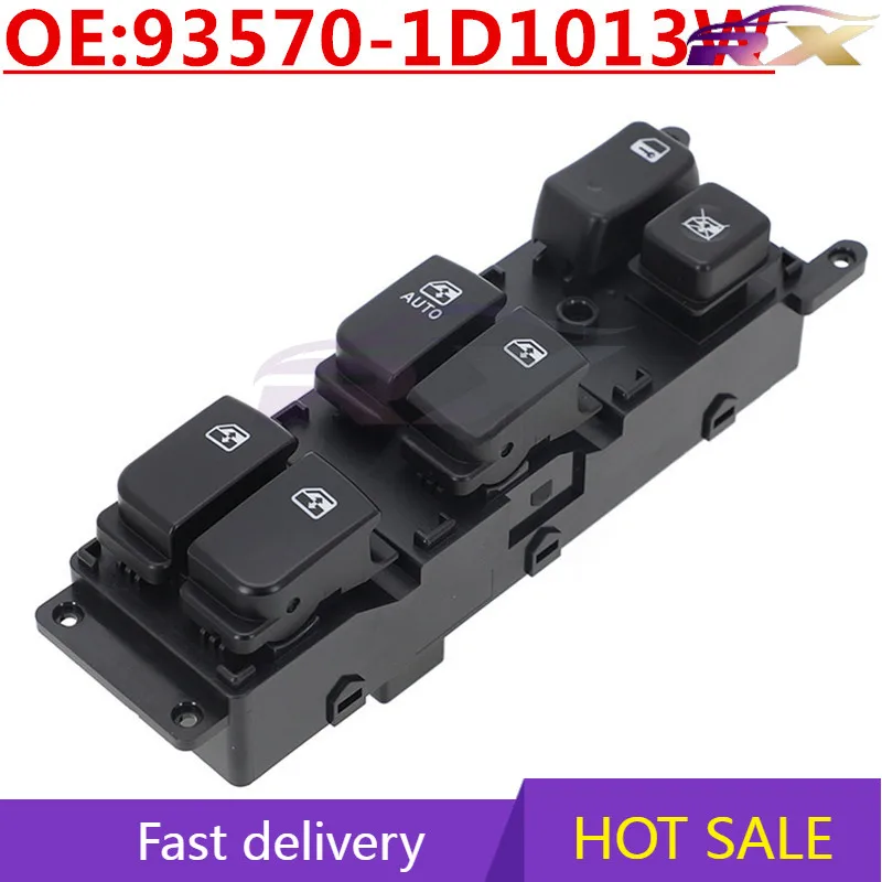 

OEM:93570-1D1013W Power Window Master Control Switch For Hyundai/Kia Rondo