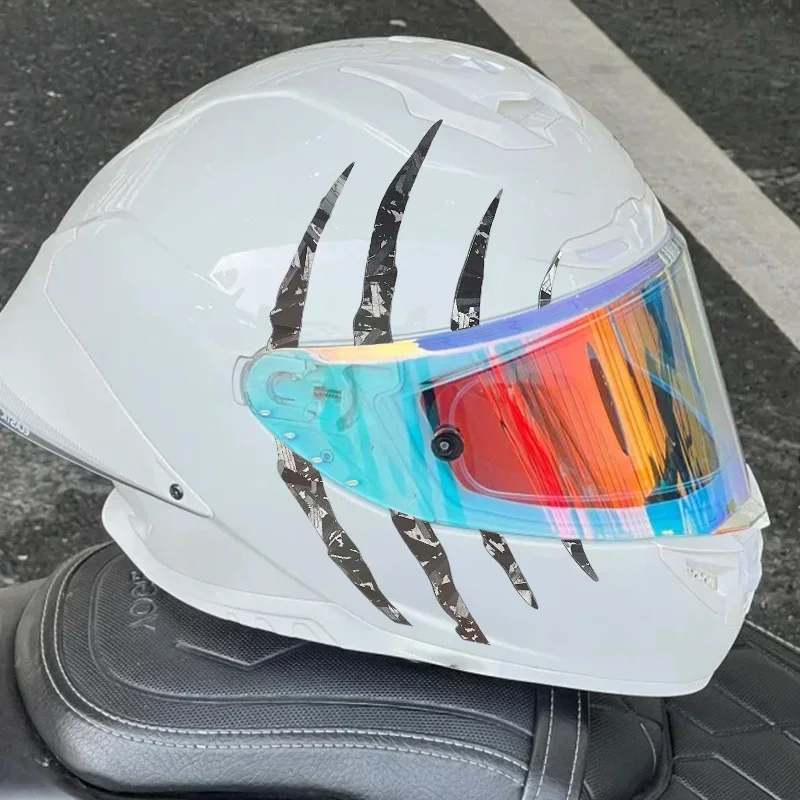 1 комплект голографической виниловой наклейки с царапинами — наклейка с динамическим дизайном для внешних шлемов, гаджетов, интерьера — выставной стиль