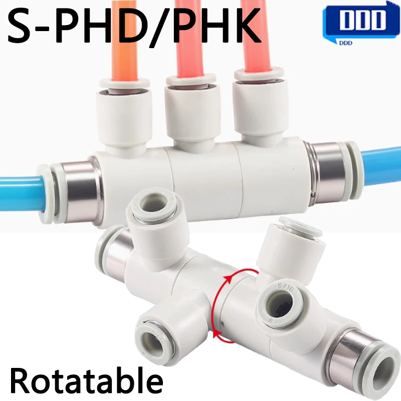Rotating Equal Diameter Variable Diameter Universal Five-Way PHK/Six-Way PHD/K10-4-6-8-10 Quick Pass Quick Plug Joint