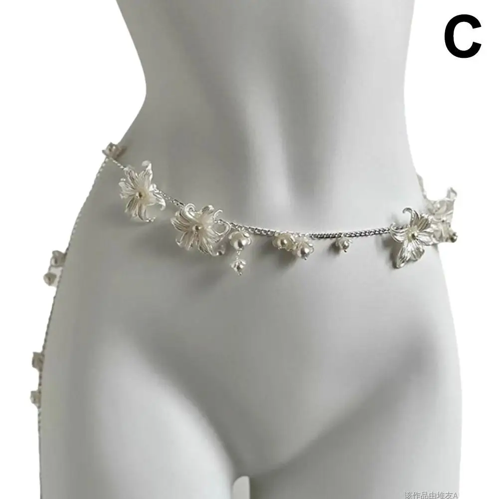 Fashion Vintage Belt Multi-layer Pearl Waist Chain For Women