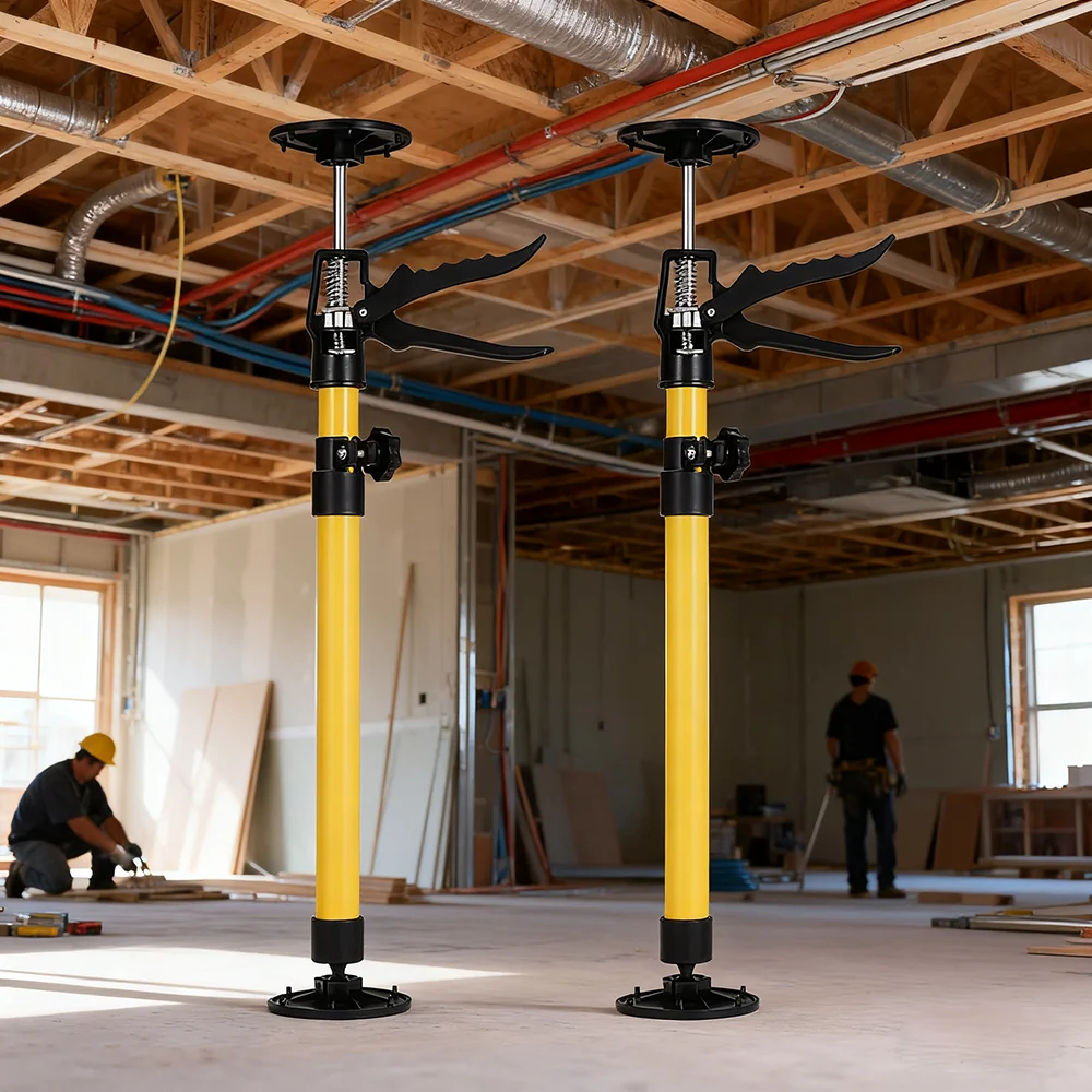 แท่งรองรับแบบยืดหดได้สำหรับงานไม้ ทำจากสแตนเลส ใช้สำหรับแขวนตู้ ยกตู้ ช่วยประหยัดแรงในการติดตั้งตู้