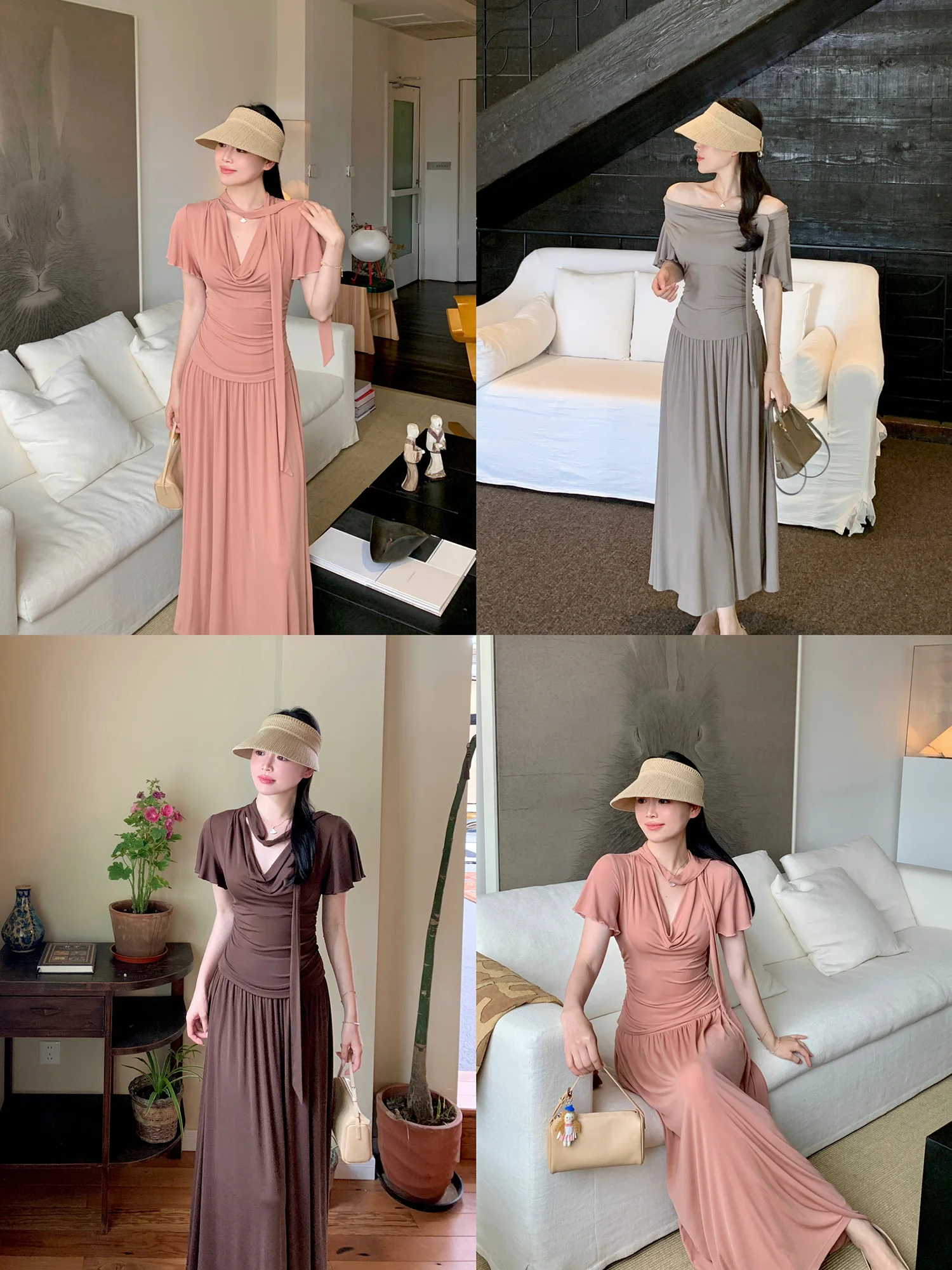 

Летний комплект Wang Han Yan: женский трикотажный топ и брюки из модала, двухкомпонентный костюм, легкий и дышащий...