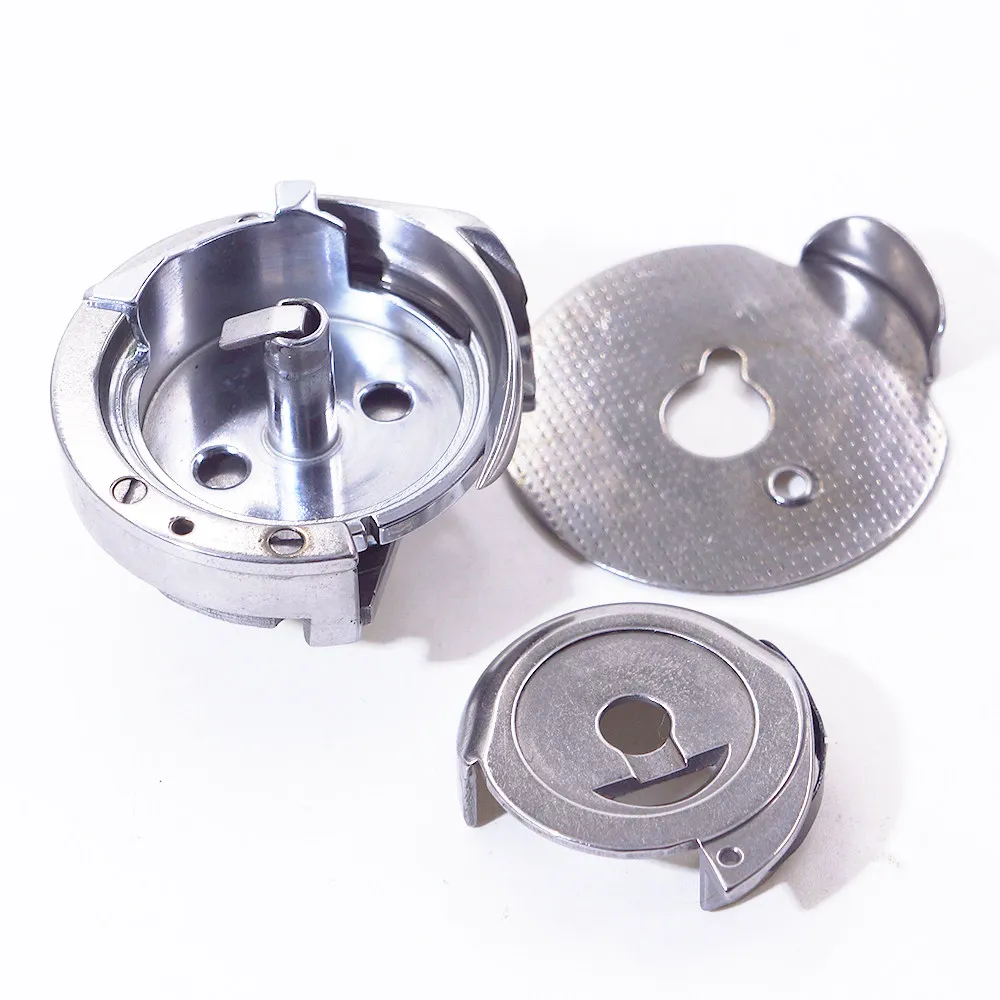 Accesorios para Máquinas de Coser Durkopp 267: Cama de lanzadera, lanzadera giratoria de 26 mm, cuchilla interna, lanzadera Edel 268, protector de aguja